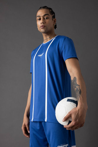 Спортивная футболка стандартного кроя с принтом, DeFactoFit