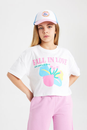 Girl Short Sleeve Printed T-Shirt