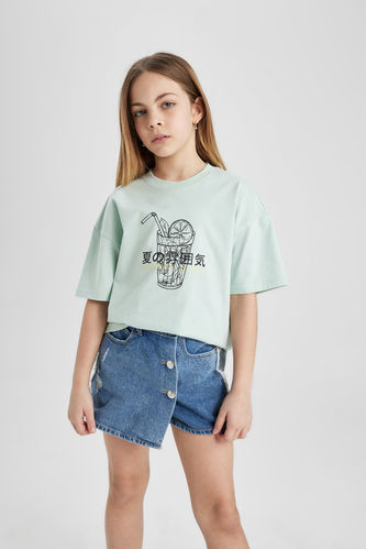 Girl Oversize Fit Short Sleeve T-Shirt