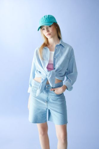 Oversize Fit Denim Shirt