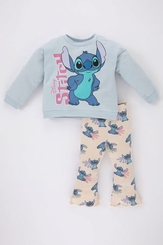  Disney Lilo & Stitch Little Girls T-Shirt and Leggings Outfit  Set Pink/Gray 4: Clothing, Shoes & Jewelry