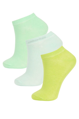 Kız Çocuk 3'lü Pamuklu Soket Çorap