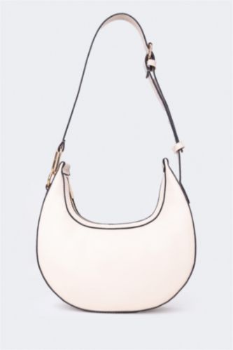 WOMAN Beige Women Faux Leather Shoulder Bag