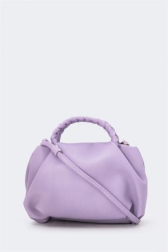 WOMAN Lilac Women Faux Leather Handbag