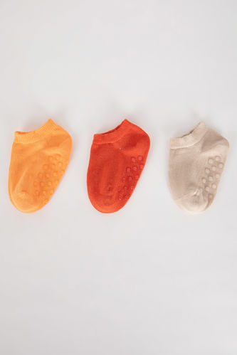 Kız Bebek 3'lü Pamuklu Patik Çorap