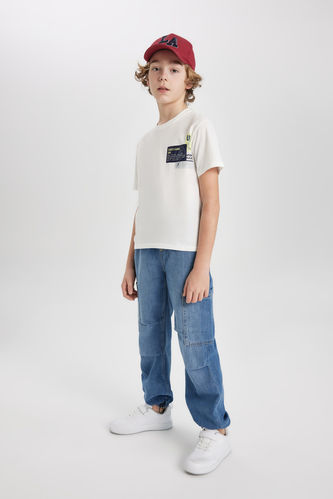 Boy Parachute Cargo Jeans