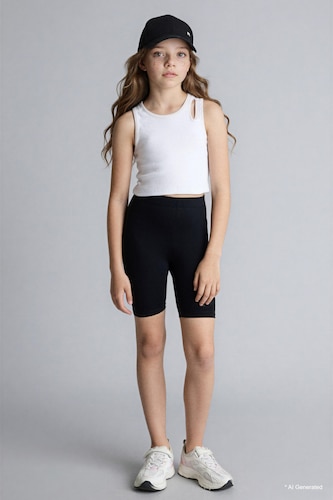 Girl Biker Short Leggings