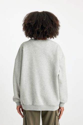 Long hotsell grey sweatshirt