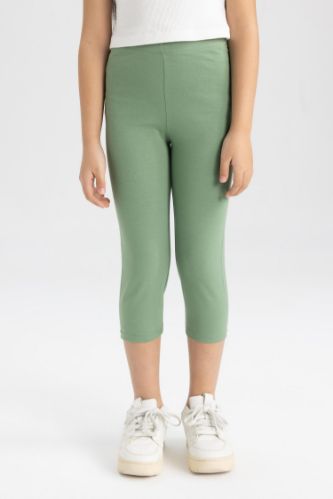 Kız Çocuk Midi Basic Düz Tayt