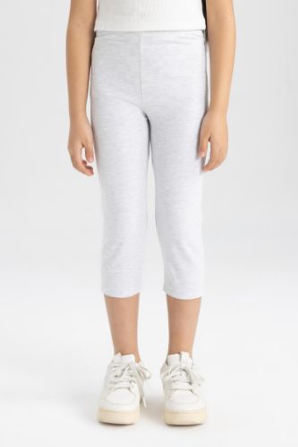Kız Çocuk Midi Basic Düz Tayt