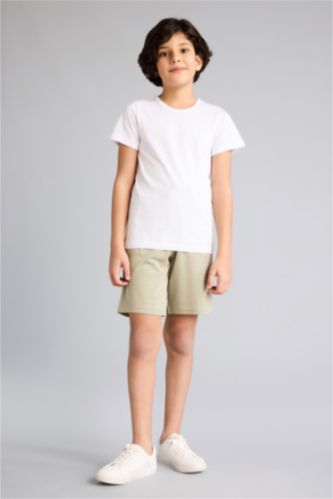 Мальчики и подростки Зеленый Шорты стандартного кроя из тонкой ткани для мальчиков