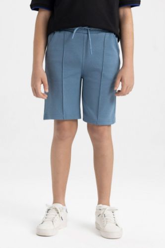 Erkek Çocuk Basic Düz Bermuda Şort