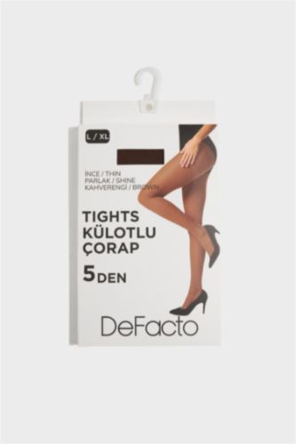 Kadın Kahverengi 5 Denye Külotlu Çorap