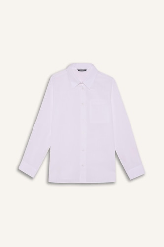 Chemise blanche aspect lin pour garçon