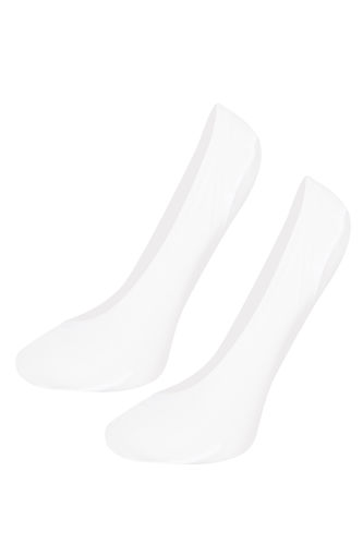 Kadın Lazer Kesim 2'li Microfiber Babet Çorap