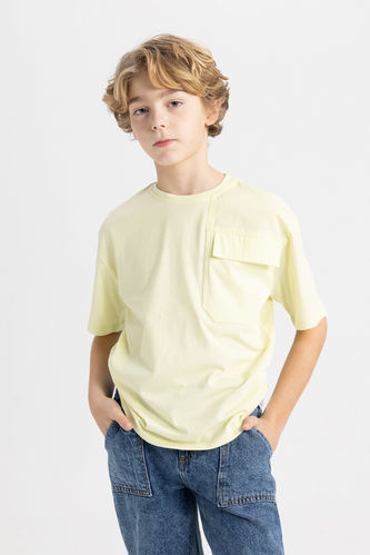 Boy Oversize Fit Crew Neck 3D Short Sleeve T-Shirt