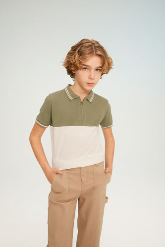 Boy Regular Fit Pique Short Sleeve Polo T-Shirt