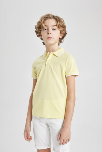 Boy Regular Fit Polo Neck Pique Polo T-Shirt