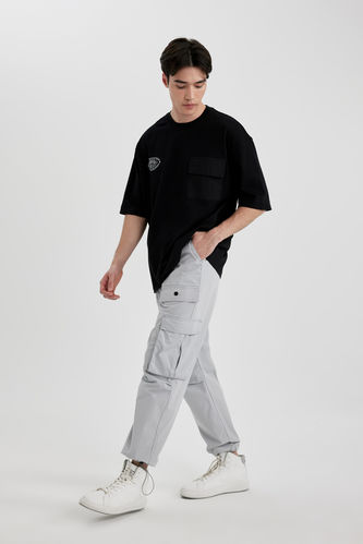 Baggy Fit Regular Hem With Cargo Pocket Trousers