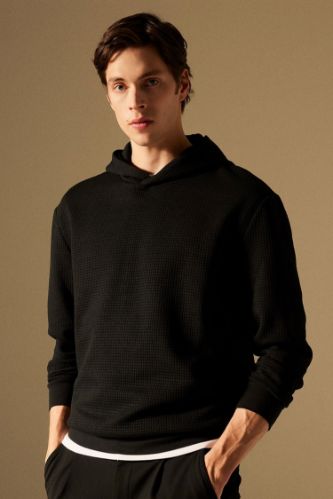 Oversize Geniş Kalıp Kapüşonlu Kapitone Sweatshirt