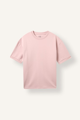Men Rose Crew Neck Oversize Fit Short Sleeve T-Shirt