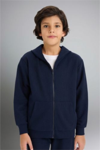 Regular Fit Hooded Cardigan