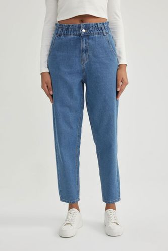Paperbag High Waist Ankle Length Jeans