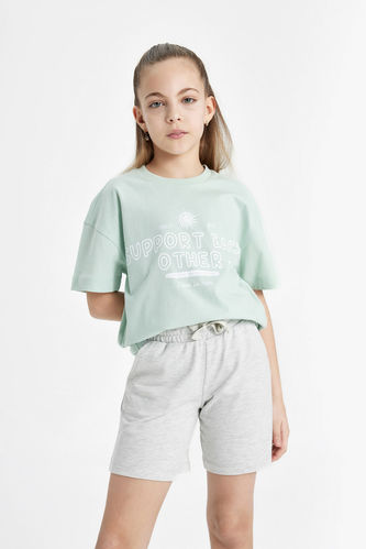 Kız Çocuk Relax Fit 2'li Kısa Kollu Tişört