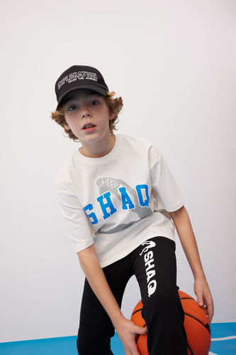 Erkek Çocuk Shaquille O'Neal Oversize Fit Bisiklet Yaka Kısa Kollu Tişört