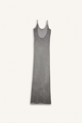 Regular Fit Kolsuz File Maxi Plaj Elbisesi-Fall in Love