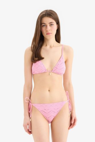 Regular Fit Nakışlı Brode Bikini Altı-Fall in Love