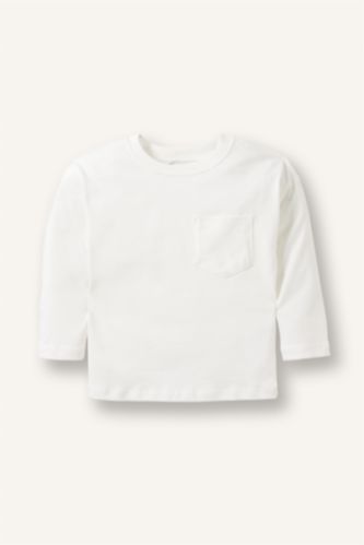 Baby Boys Ecru Regular Fit Long Sleeve T-Shirt