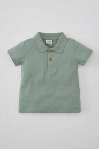 Erkek Bebek Pike Kısa Kollu Polo Tişört