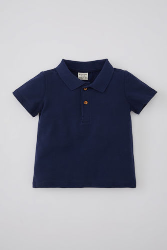 Baby Boy Polo Neck Pique Short Sleeve T-Shirt