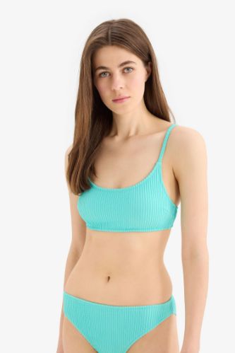 Regular Fit Bürümcük Bikini Üstü-Fall in Love