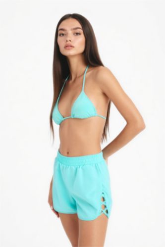 Kadın Açık Yeşil Deniz Şortu