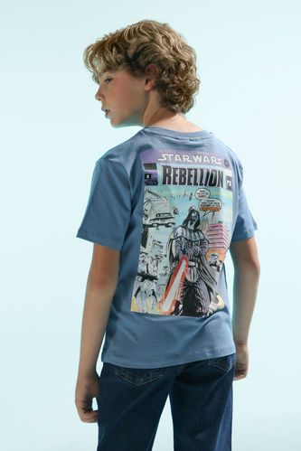 Erkek Çocuk Star Wars Bisiklet Yaka Kısa Kollu Tişört