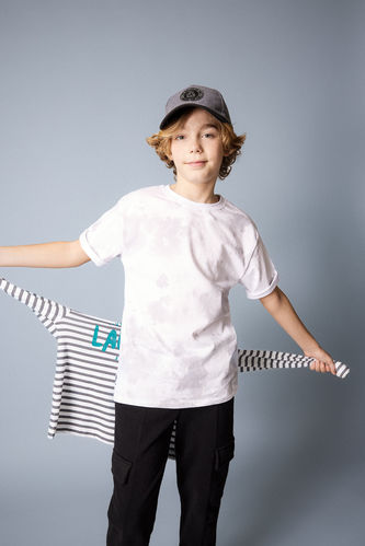 Boy Crew Neck Printed Patterned T-Shirt