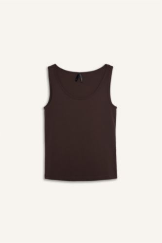 Әйелдерге ашық қоңыр Әйелдерге слим пішімі дөңгелек жаға негізгі Ішкөйлек