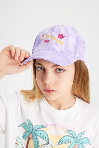 Kız Çocuk Nakışlı Beyzbol Basketbol Şapkası