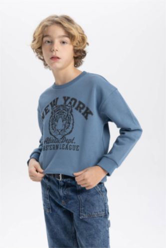 Boy Regular Fit Crew Neck Sweatshirt