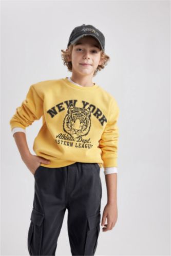 Boy Regular Fit Crew Neck Sweatshirt
