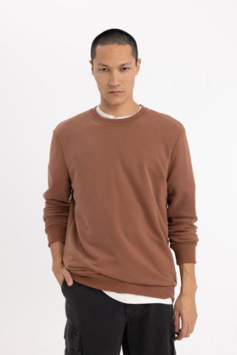 Regular Fit Bisiklet Yaka Sweatshirt