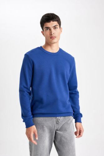 Regular Fit Bisiklet Yaka Sweatshirt