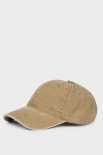 WOMAN Beige Woman Denim Look Hat