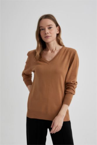 نساء جملي بلوز تريكو قصة عادية