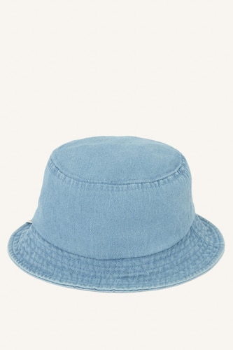%100 Pamuk Jean Bucket Şapka Erkek Çocuk