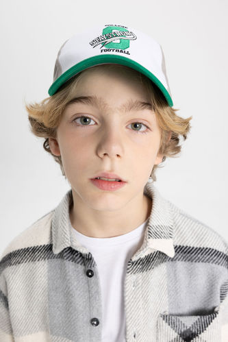 Boy Embroidered Cotton Baseball Basketball Cap