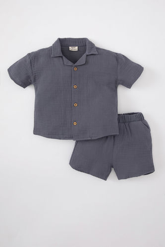Baby Boy Short Sleeve Shirt Shorts 2 Piece Set