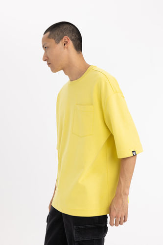 ASOS Oversized T-shirt in Yellow for Men